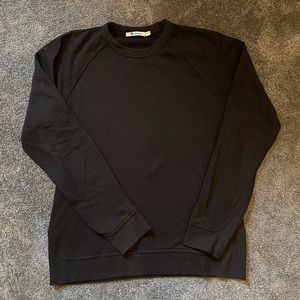 T by ALEXANDER WANG BLACK CREWNECK SWEATSHIRT